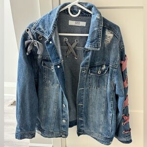 Zara. Oversized jean jacket. Size medium